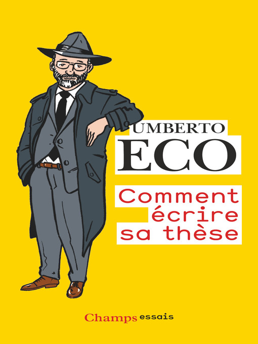 Title details for Comment écrire sa thèse by Umberto Eco - Wait list